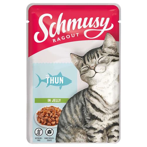 Schmusy Ragout mit Thunfisch in Jelly 100 g - 22 Stück