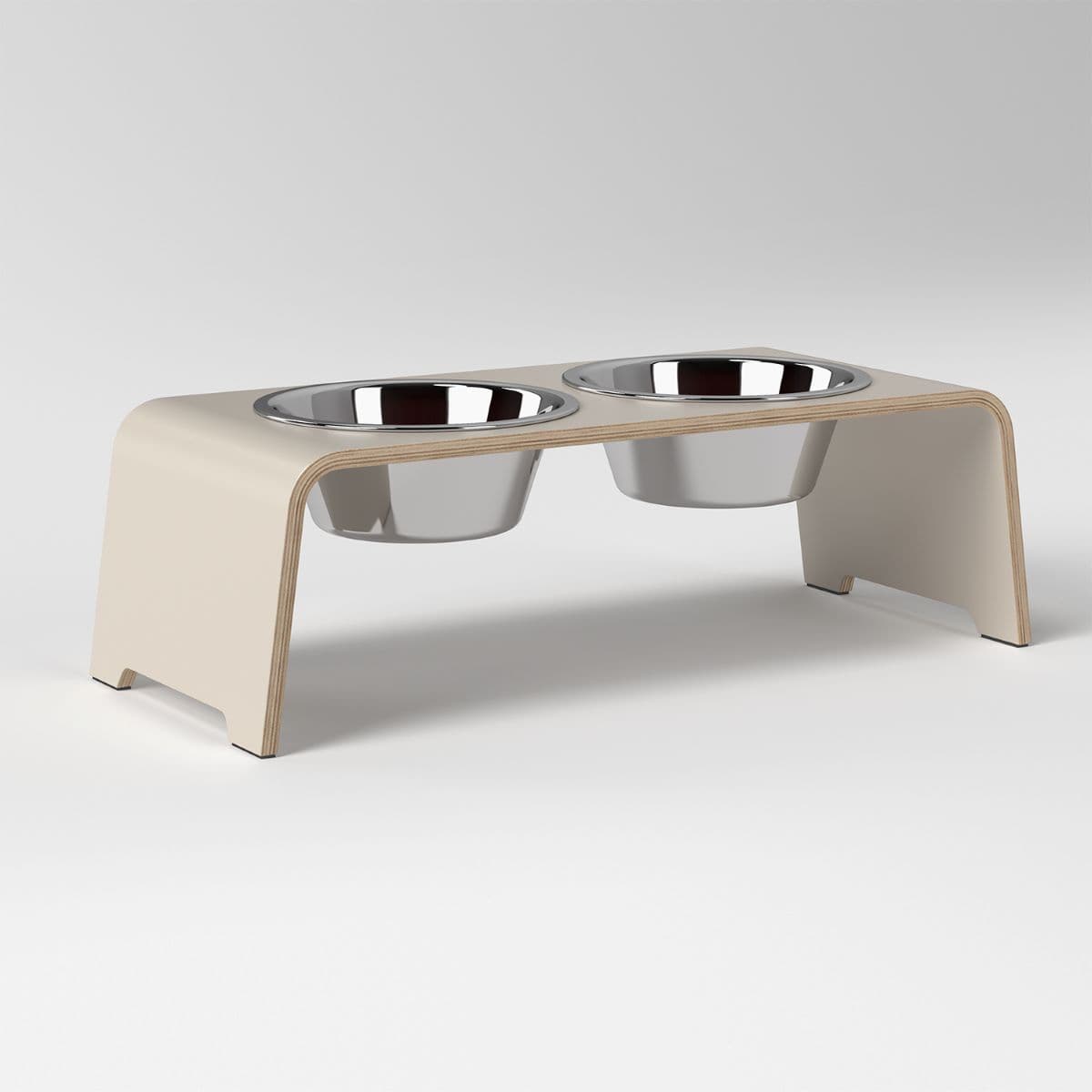 dogBar dogBar® Classic in Cashmere Grey M Edelstahl M Cashmere Grey erhöhter Futternapf | unterstützt Verdauung | unterstützt Gelenke beim Fressen