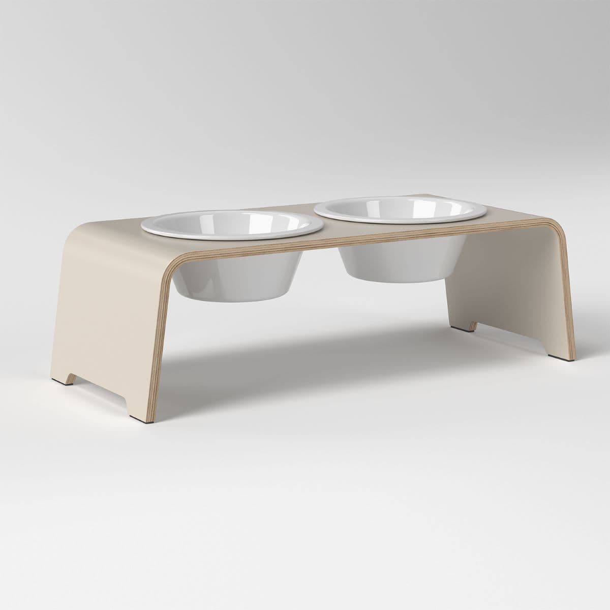 dogBar dogBar® Classic in Cashmere Grey M Porzellan M Cashmere Grey erhöhter Futternapf | unterstützt Verdauung | unterstützt Gelenke beim Fressen