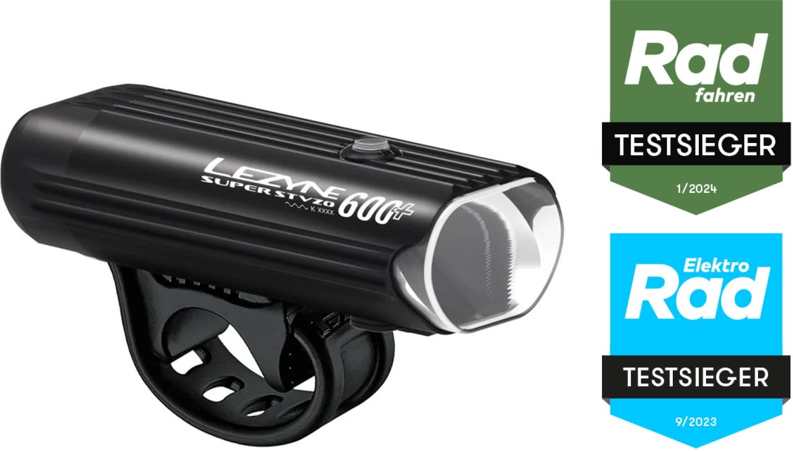 Lezyne Super STVZO 600+ Frontlicht Schwarz – Leistungsstark & StVZO-Zugelassen