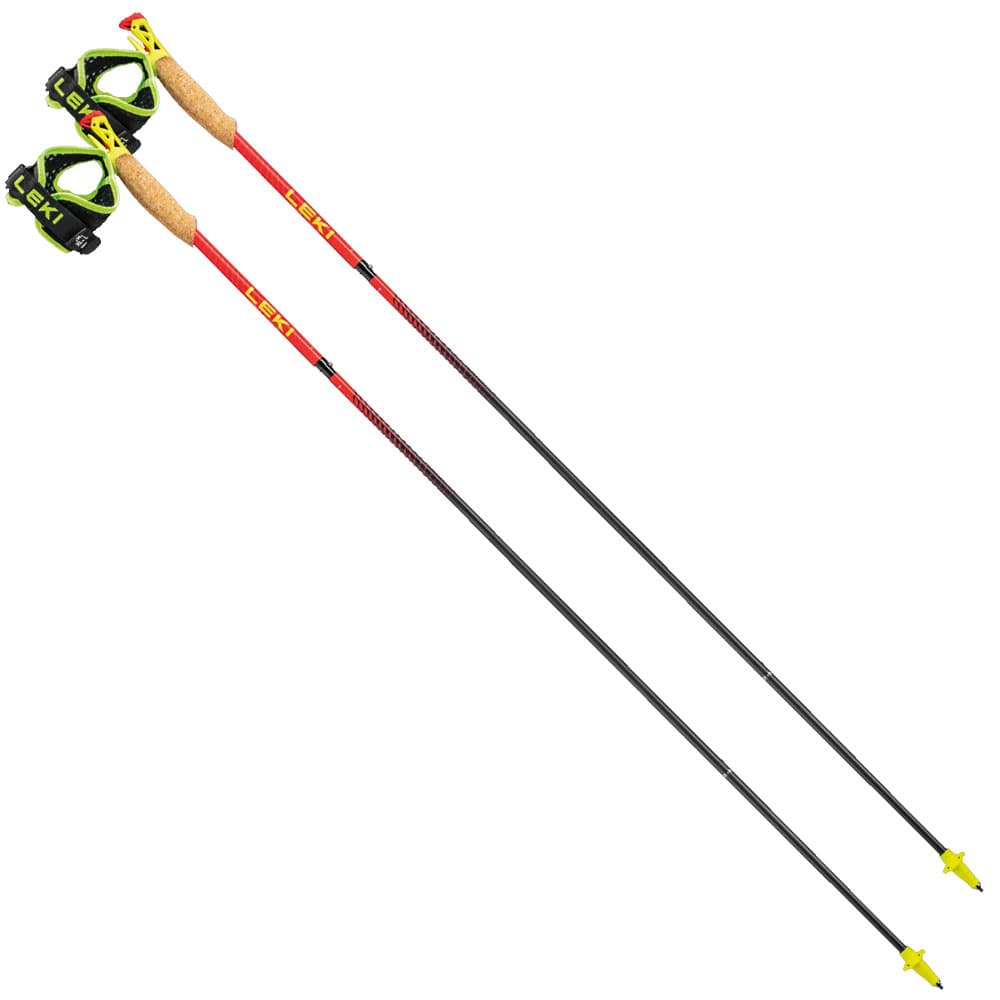 Leki Ultratrail FX One Superlite Bright Red Neongelb Naturalcarbon