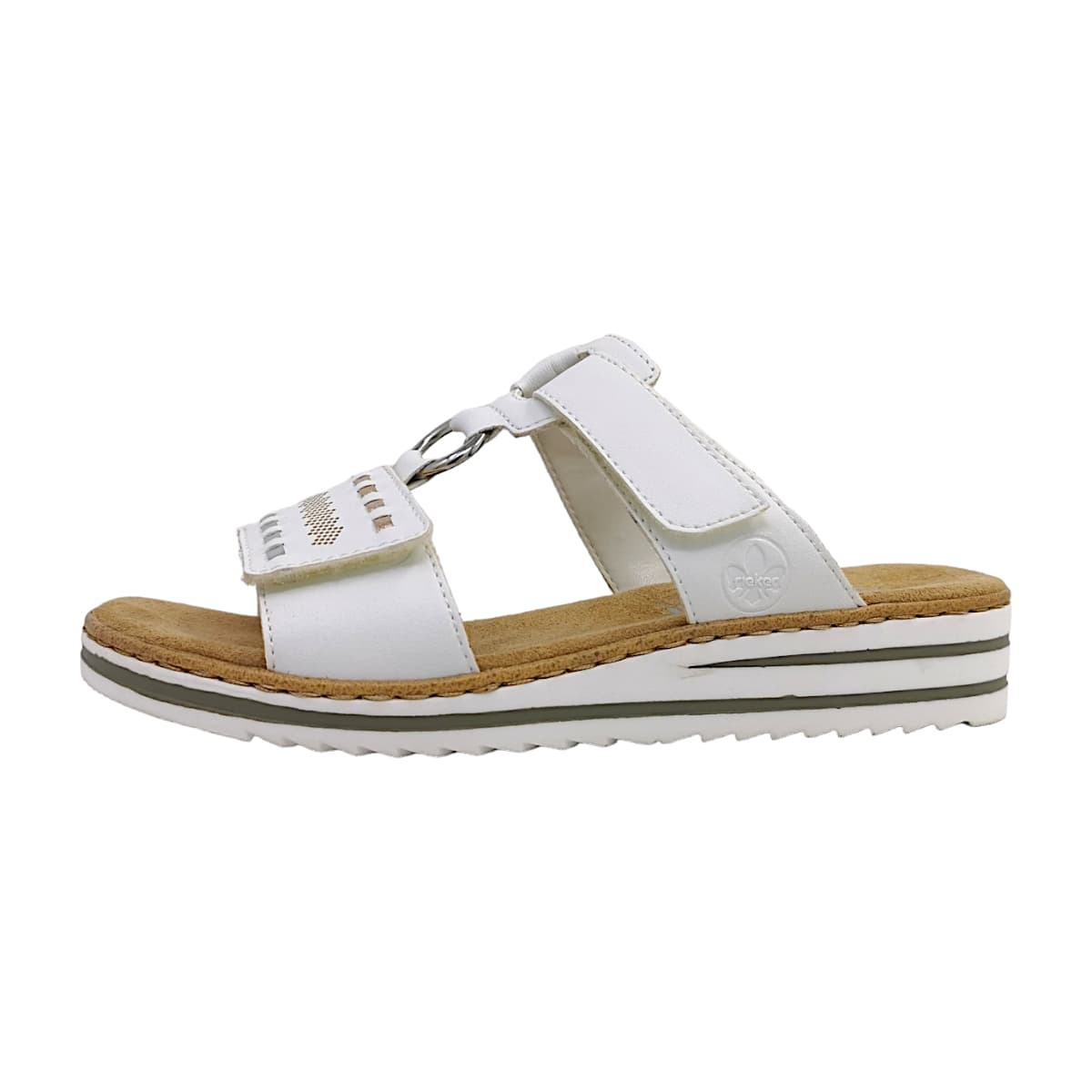 Rieker Alabama/Mirror/Nanao V0636-80 Weiß Weiß/Argento/Rosegold 80