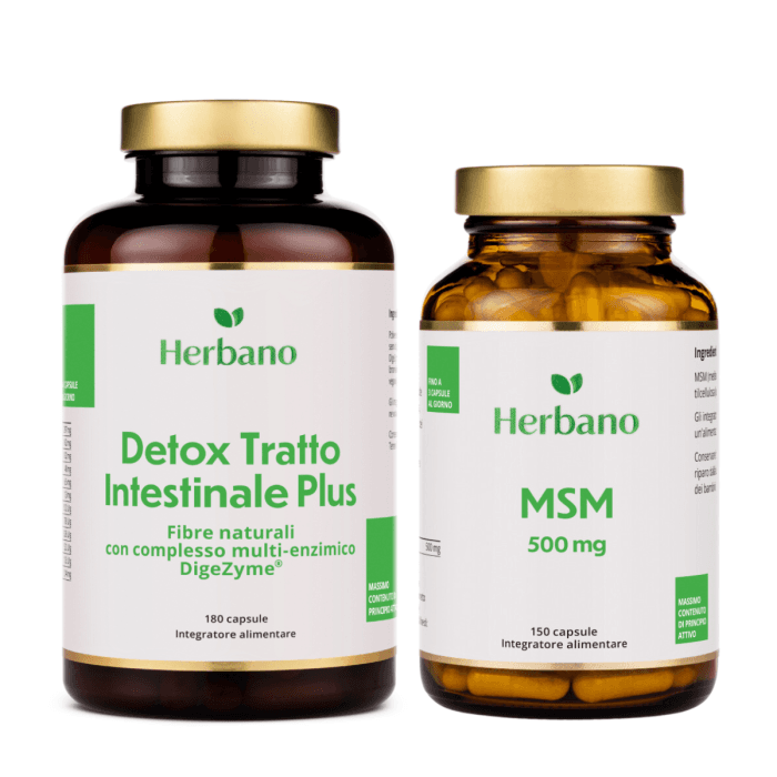 Pacchetto Antiparassitario - iniziare il percorso di disintossicazione dell’organismo - con capsule depurative e MSM