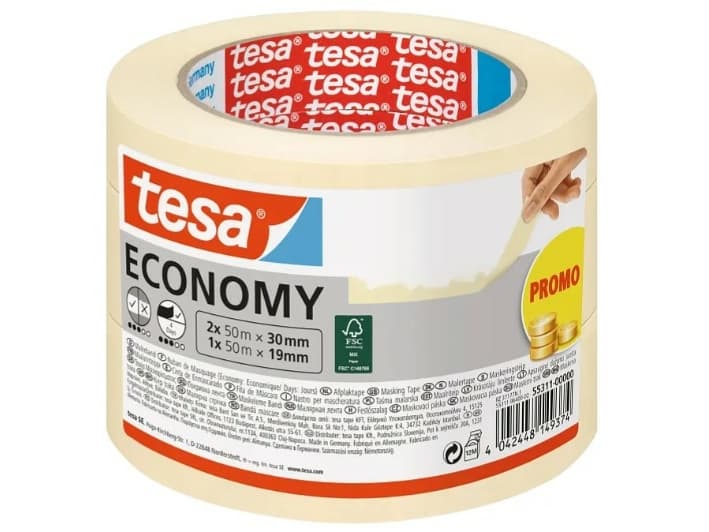 tesa Economy 55311-00000-02 Malerband Weiß 1 Set