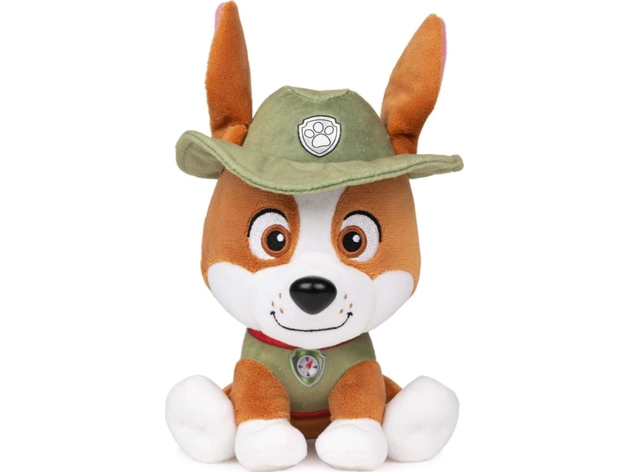 PAW Patrol Gund Tracker Plüschtier, offizielles Spielzeug, angelehnt an die beliebte Serie, 15,2cm großes Stofftier für Kinder, Spielzeug-Hund, 1