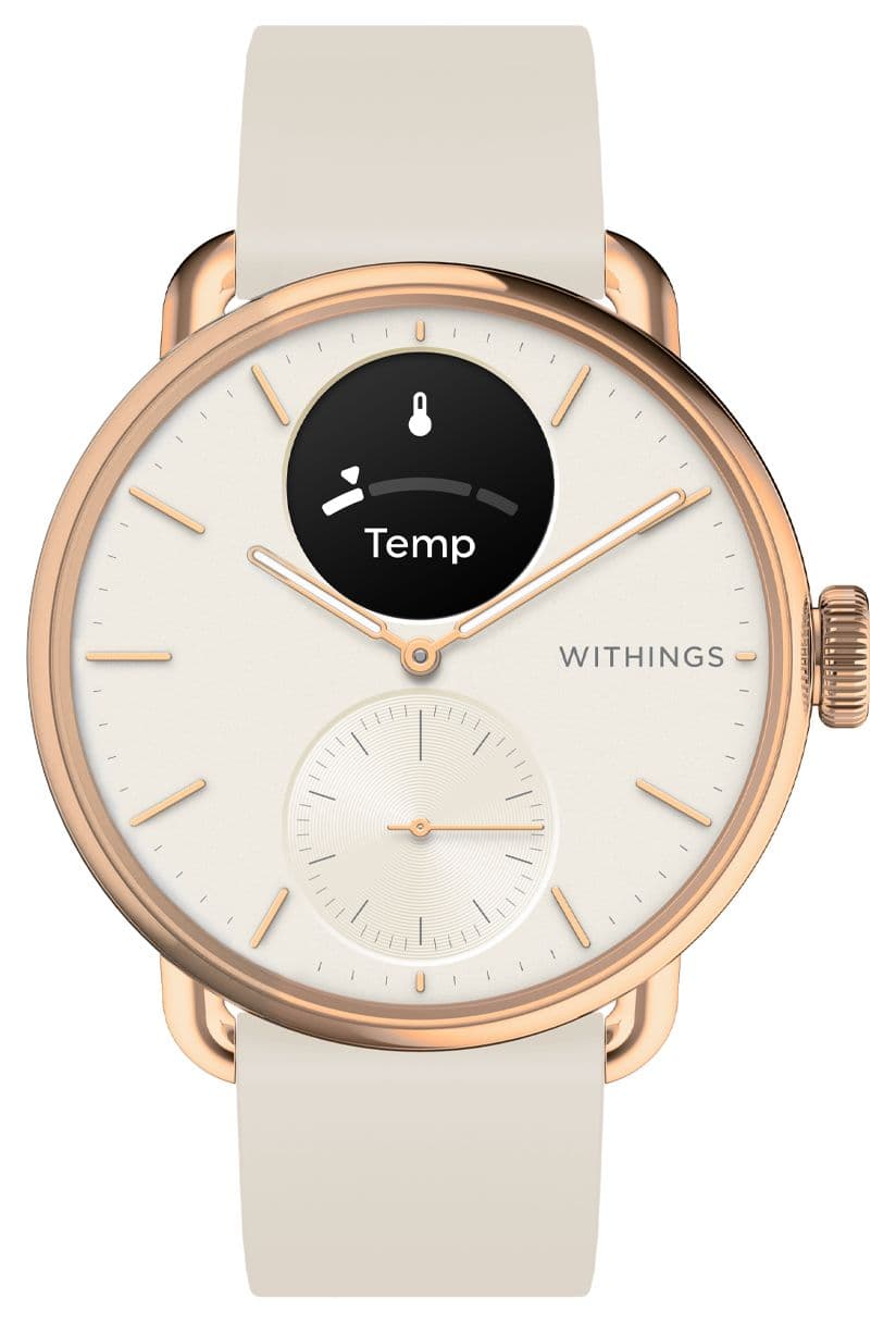 Withings Scanwatch 2 – Hybrid-Smartwatch mit EKG (38 mm) uhr