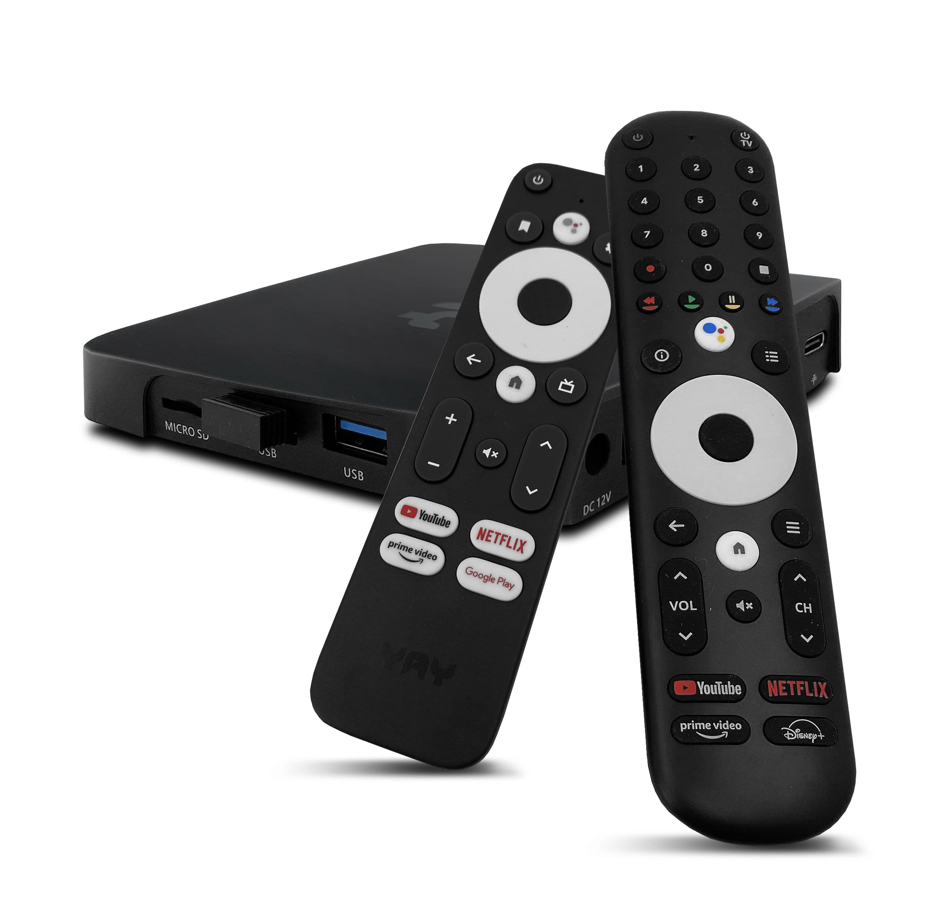 VU+ YAY GO PRO Android TV HIGH-END 4K UHD Streaming Box Android 14 und Chromecast integriert