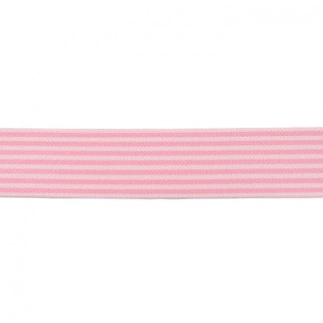 Gummiband Streifen rosa Breite: 4cm
