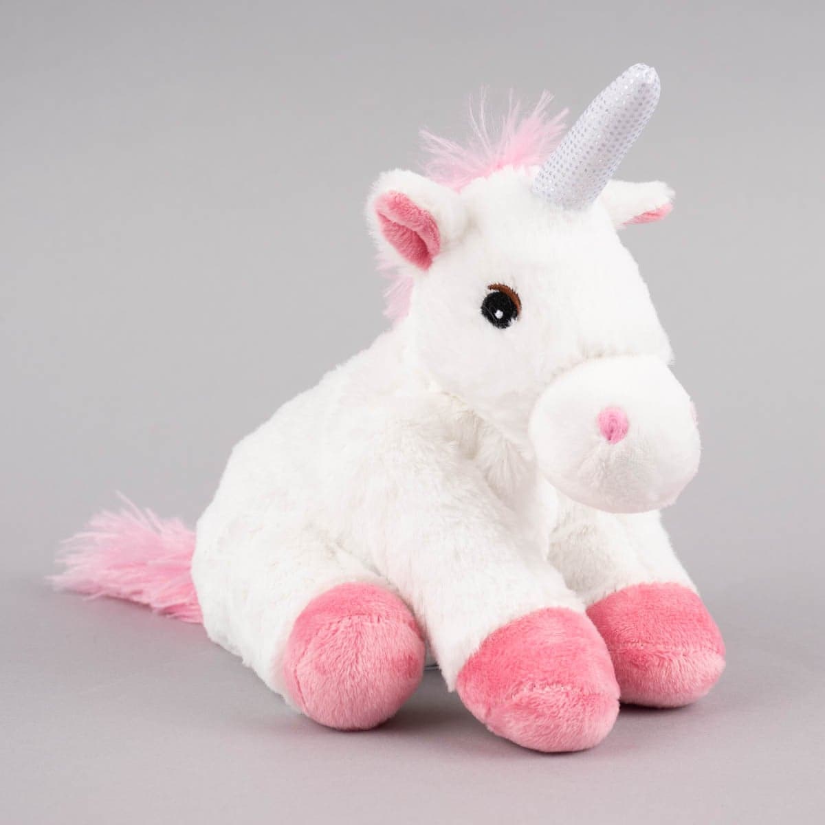 Warmies Mini Wärmestofftier Einhorn weiß rosa 100% Hirse-Lavendelfüllung