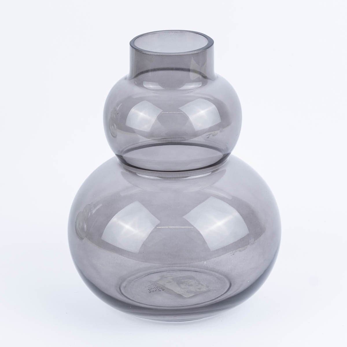 Sass & Belle Vase doppelbauchig Pebble grau 25,5x19cm