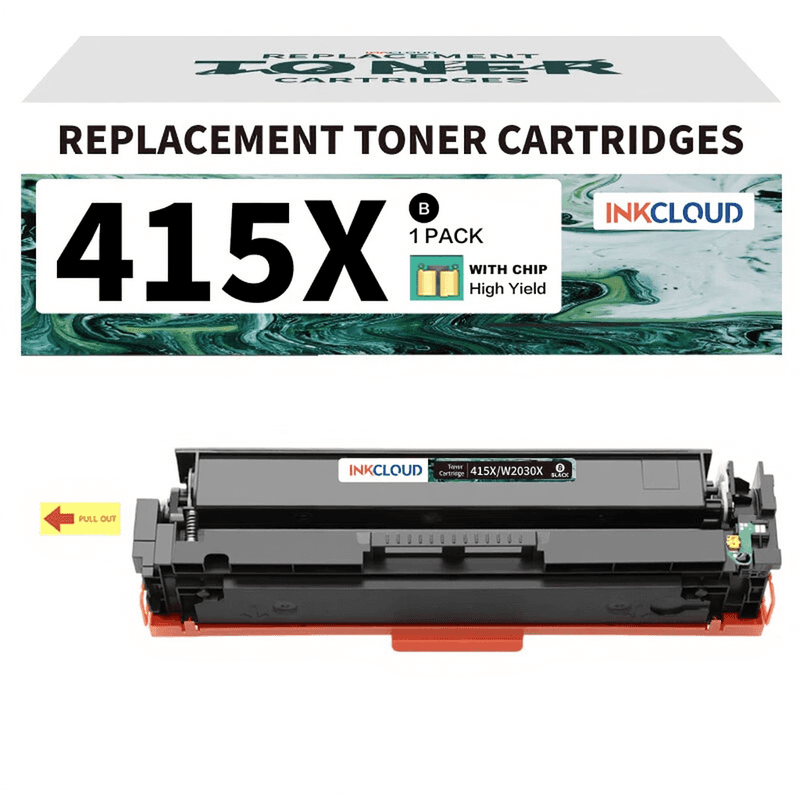 Inkcloud 415A Toner mit Chip, kompatibel mit M479fdw M454dw M454 W2030A, 1 Schwarz