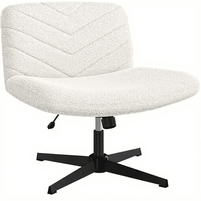 Yaheetech Bürostuhl, Schreibtischstuhl mit breitem Sitzkissen, höhenverstellbarer Drehstuhl mit mittelhoher Rückenlehne, Kniestuhl für Büro und