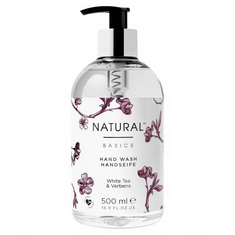NATURAL Basics Handseife im Spender Weißer Tee und Verbene 500 ml