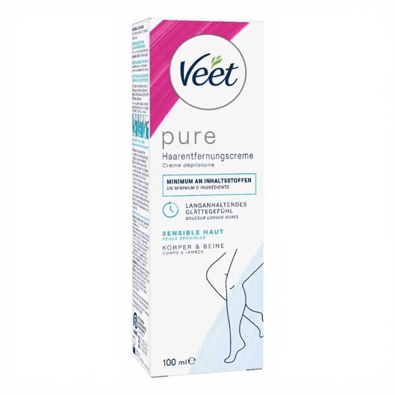 Veet Pure Haarentfernungscreme Körper & Beine empfindliche Haut 100 ml