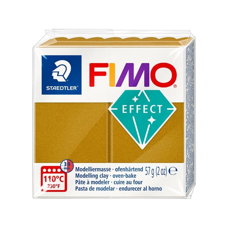 STAEDTLER FIMO Effekt 8010 Metallic-Standardblock Stahlgrau-Metallic, 57 g (2 oz)