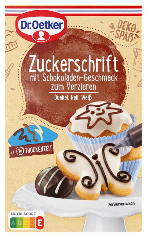 Dr. Oetker Zuckerschrift Schokoladengeschmack 75 g