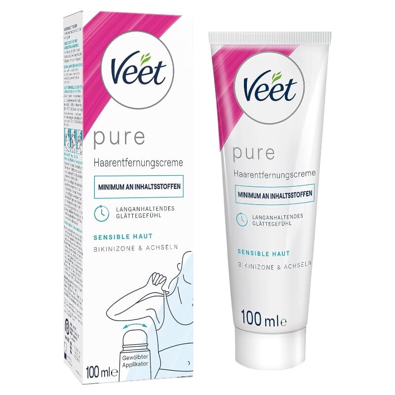 Veet PURE Haarentfernungscreme Bikini & Achseln empfindlich 100 ml