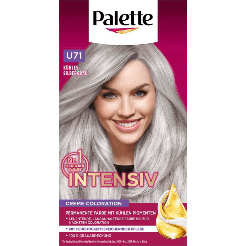 Poly Palette Intensiv-Creme-Coloration U71 Kühles Silber-Grau