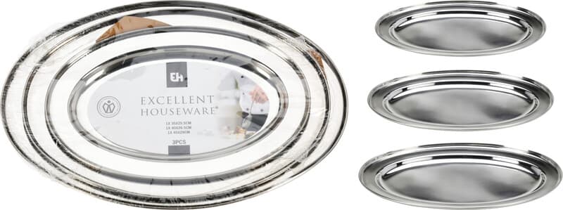 Servierplattenset Oval - 3 Stück