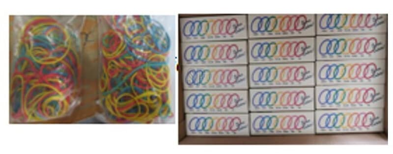 Elastisches Band 100 Gramm Sortiert