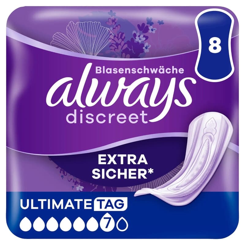 Always Discreet Inkontinenzeinlagen Lang Plus 8 Stk.