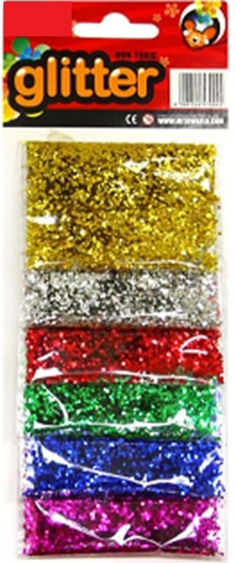 Glitzer-Set 2 Gramm 6er Set Farben