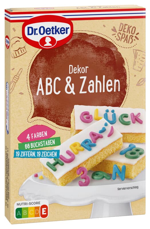 Dr. Oetker Dekor ABC & Zahlen 58g