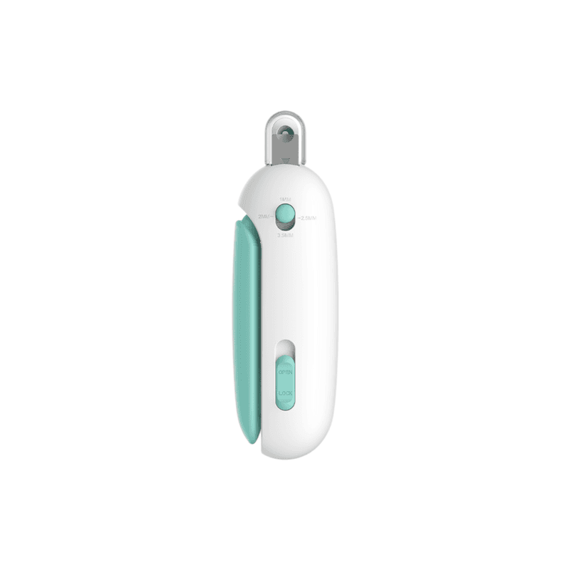 Petgravity Verstellbarer Haarschneider für Haustiere, blau – geeignet für Katzen und kleine Haustiere in allen Altersstufen – ergonomisches