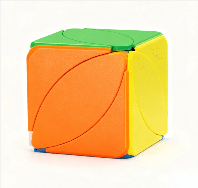 Ahornblatt-Form Mod-Würfel, Stickerless Einfarbig, Einzigartiges Verwandlungspuzzle