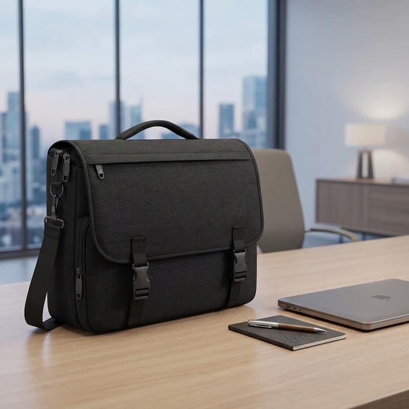 Laptop-Handtasche für Herren, leichte Schultertasche für Computer und Büro