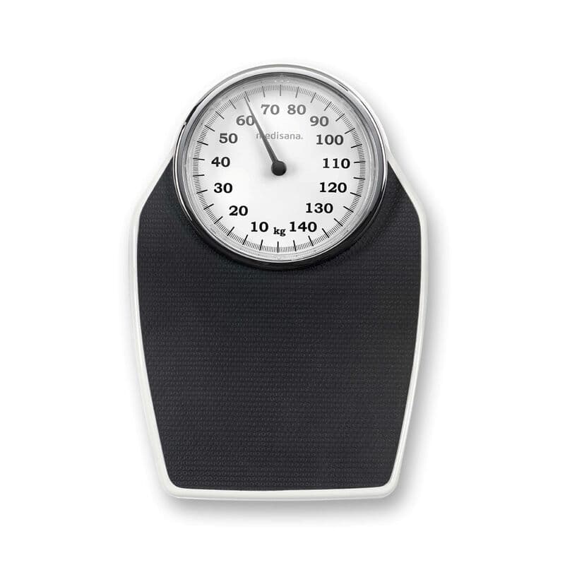 medisana PSD Mechanische Personenwaage, 150 kg, Retro-Design - 1 Stück