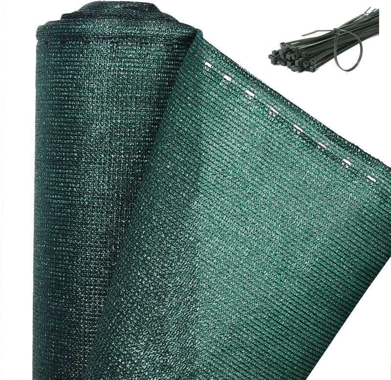 WOLTU Zaunblende 2 x 10 m, 150 g/m² Tennis-Schattennetz aus hochdichtem Polyethylen, Sichtschutz-, Wind-, Staub- und Sonnenschutzgewebe mit