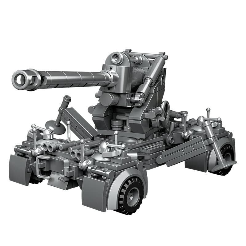 CAYI Deutsche 88 mm Flak Luftabwehrkanone 355 Teile Bausteine Set für Hobbybauer