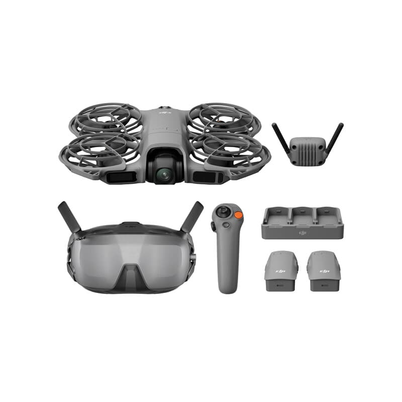 DJI Neo 2 Motion Fly More Combo mit RC Motion 3 und Goggles N3, 4K FPV-Drohne für Einsteiger, stabile digitale Übertragung, 3 Akkus und F-100
