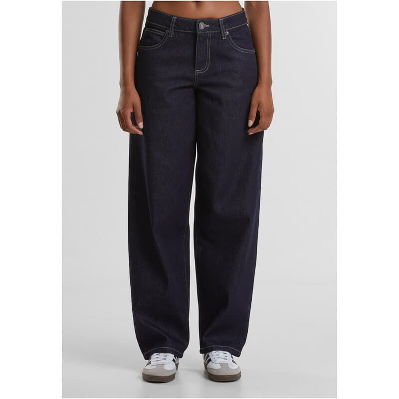 Urban Classics Damen-Jeans mit mittlerer Leibhöhe im 90er-Stil spülgewaschen 26