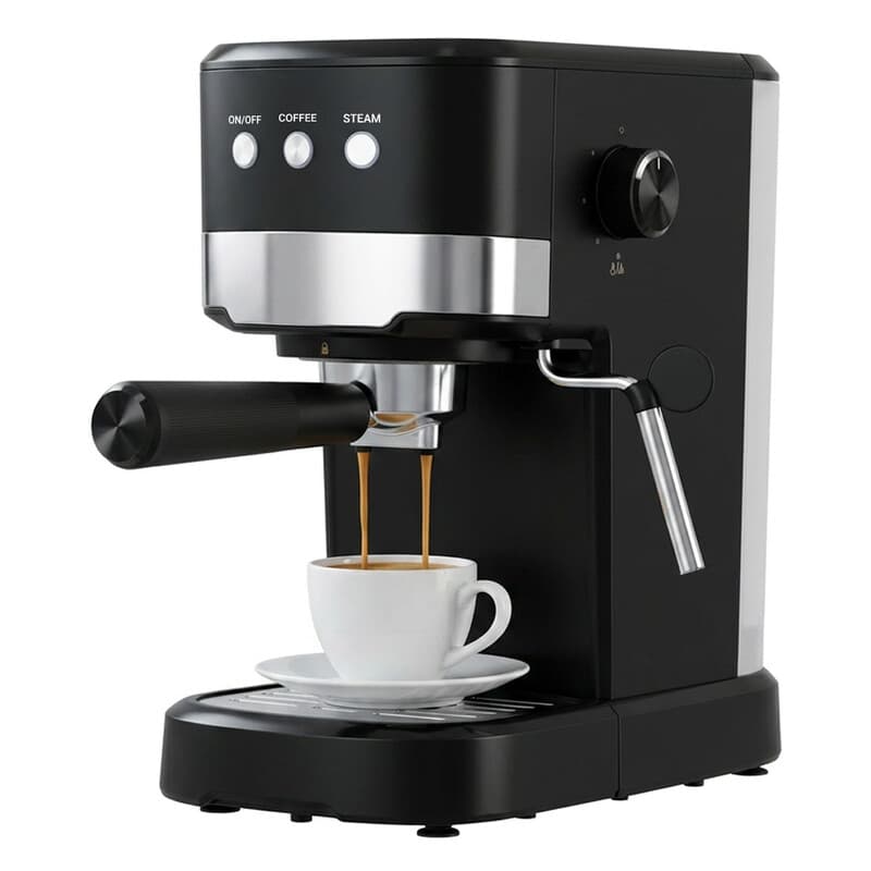 Ochama Espressomaschine, Druck-Kaffeemaschine, Espressobereiter für zu Hause, 15 bar Hochdruckextraktion, leistungsstarker Dampf für