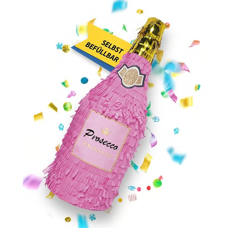Party Factory Piñata Champagnerflasche in Flaschenform