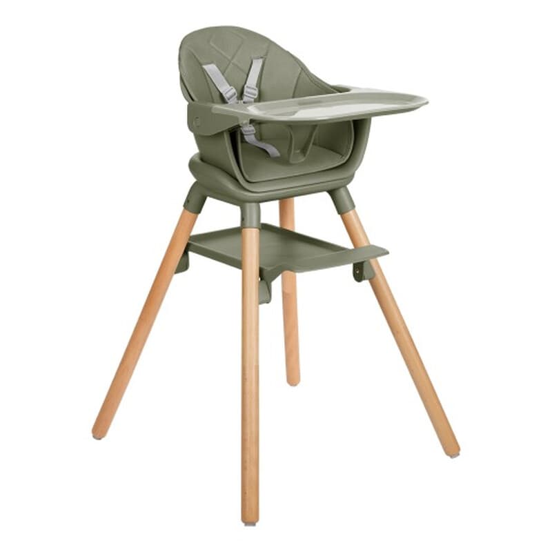 Kikka Boo Hochstuhl 6-in-1 Woody Armeegrün