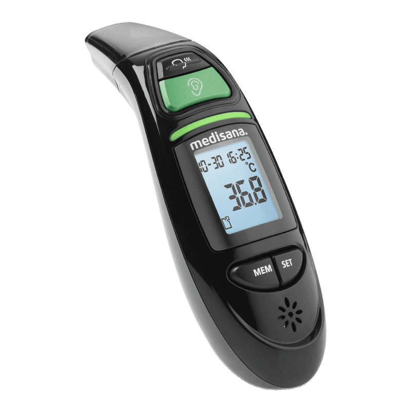 medisana TM 750 Digitales 6-in-1 Infrarot-Thermometer, Schwarz - 1 Stück