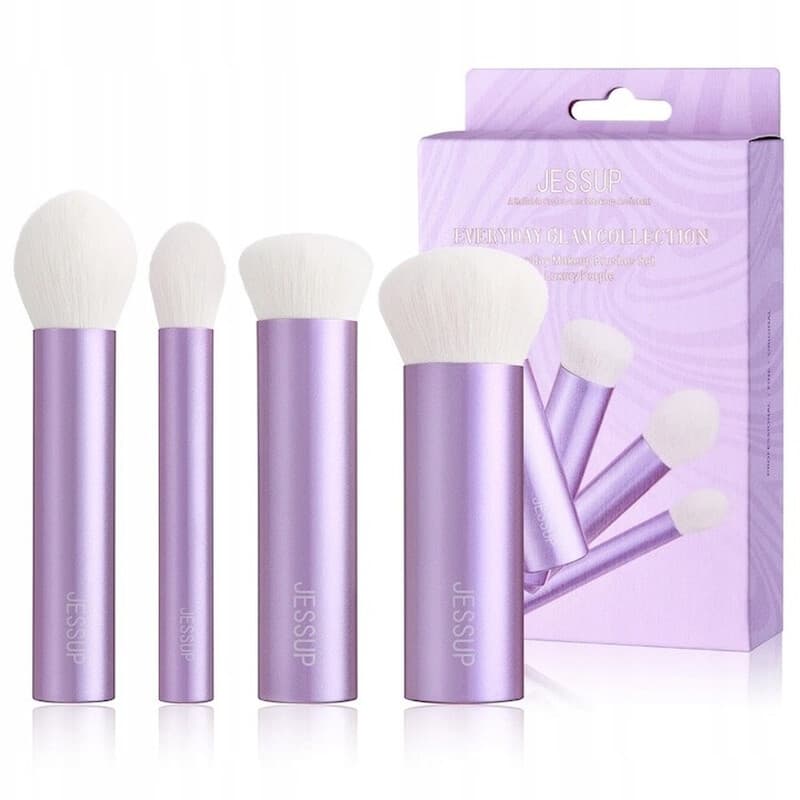 Jessup Make-up-Pinsel-Set, 4-teilig, Gesicht-Kabuki-Pinsel für Make-up