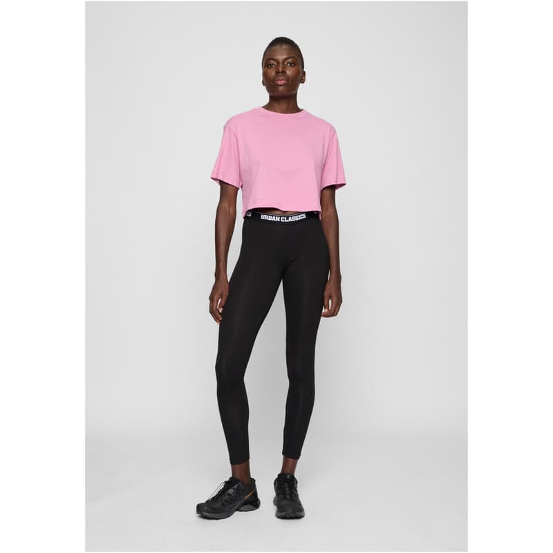 Urban Classics Damen Logos-Leggings, schwarz, XL
