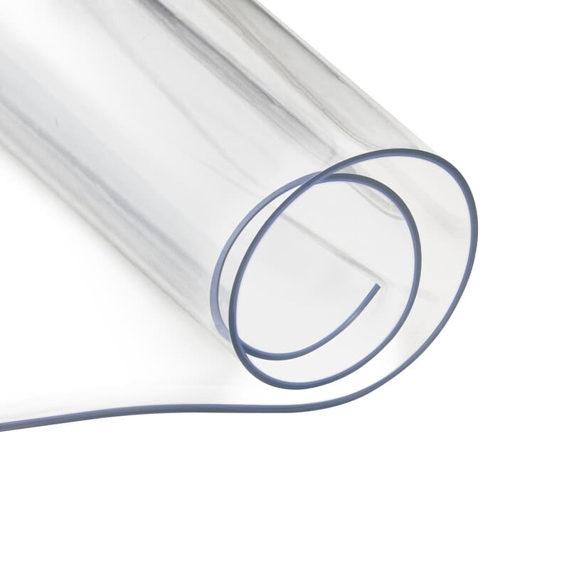 WOLTU 2mm PVC Transparenter Tischschutz, wasserdichter und hitzebeständiger Tischschutz, leicht zu reinigen, rechteckig 90x160 cm