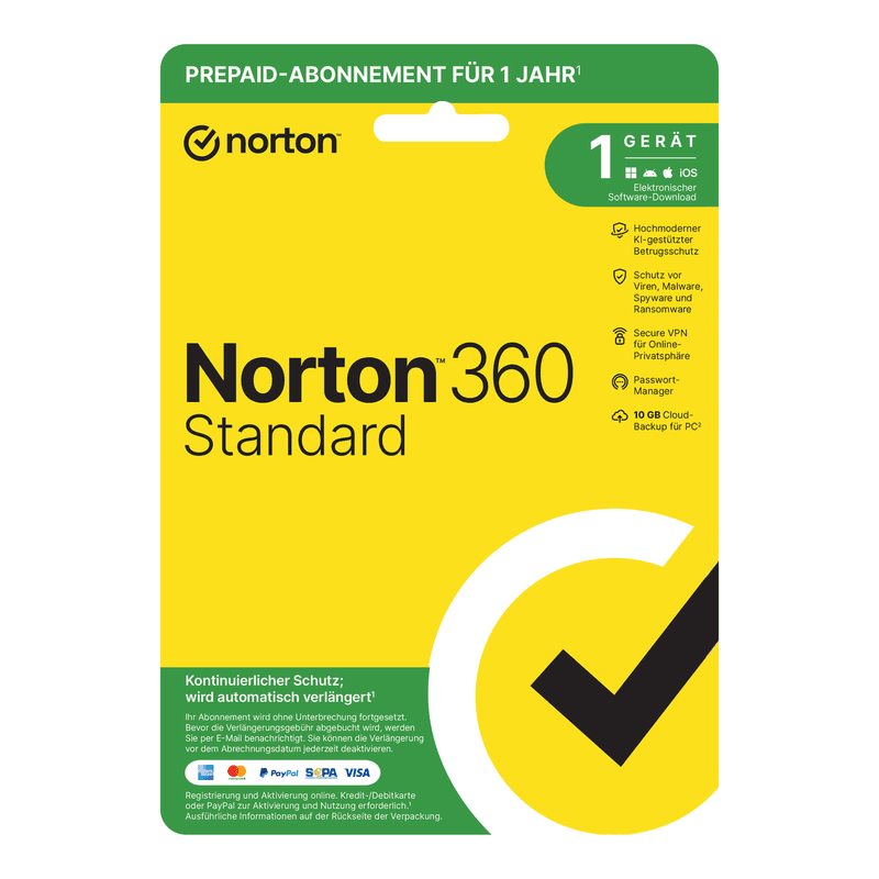 Norton 360 Standard 1 Gerät 1 Jahr