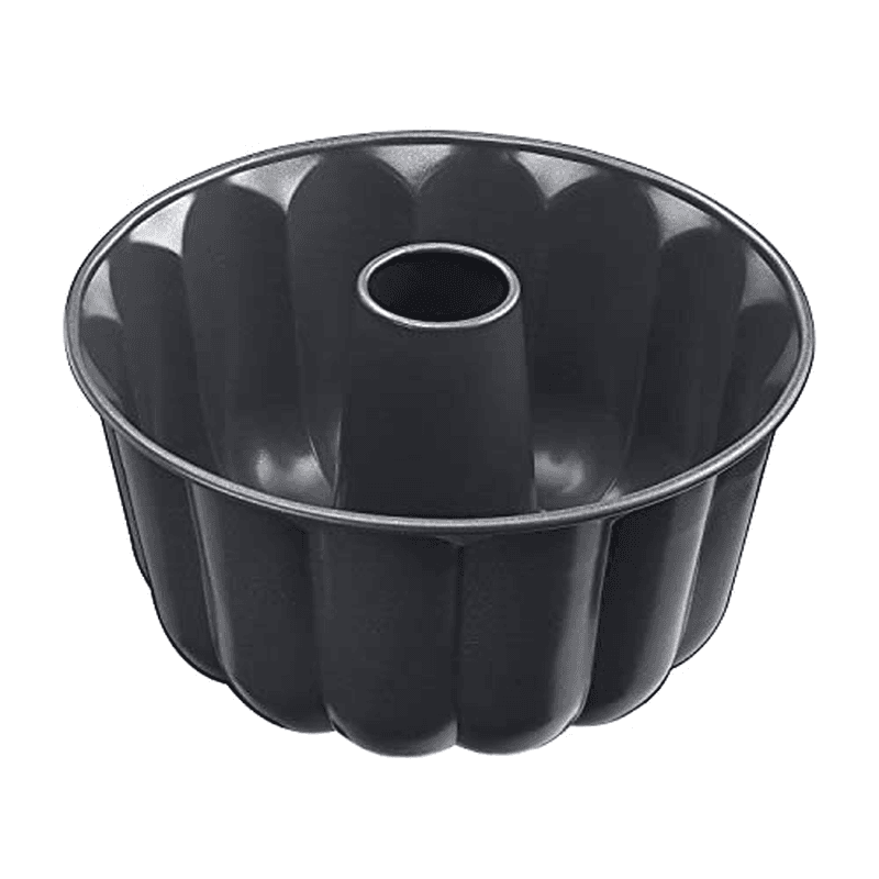 Original Kaiser La Forme Plus Gugelhupfform groß 24 cm, Kuchenform rund, extra hoher Rand, Emailleboden, antihaftbeschichtet, schwarz