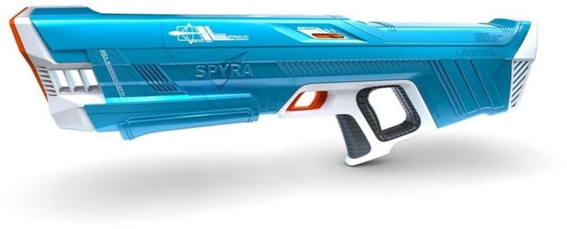 SPYRA SpyraThree elektrische Wasserspritzpistole, automatisches Aufladen, 3 Spielmodi, LED-Schuss- & Batterieanzeige, 15m Reichweite,