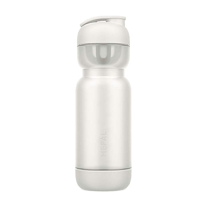 Mepal - Shaker Sport - 100% dicht - Mit Mixer und Maßstab - Mit Flaschenboden, leicht zu reinigen - Proteinshaker - 800 ml - Keramikweiß
