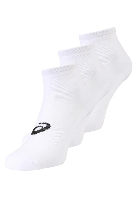 ASICS 3er-Pack Socken Quarter Unisex Weiß EU IV