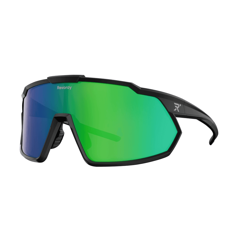 Revoray Fahrradbrille – Hochauflösende TAC-Polarisationsgläser, 33 g ultraleichter TR90-Rahmen, UV400-Schutz, wasser- und ölabweisende