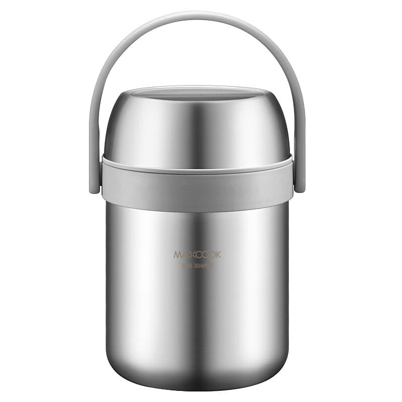 Maxcook 304 Edelstahl Isolierter Speisebehälter Thermoskanne für heiße Speisen - Vakuum Edelstahl Thermo-Lunchbox, auslaufsicherer