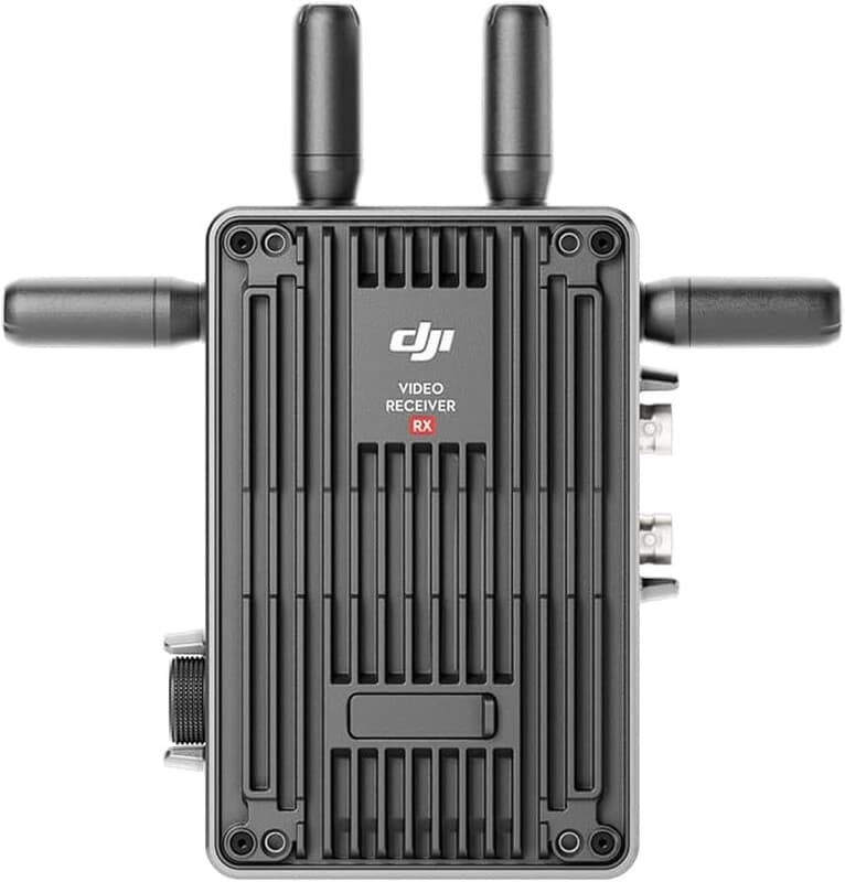 DJI Funkvideoempfänger, Bis zu 6096m Reichweite, 1080p/60fps Drahtlose Übertragung, Nahtloser automatischer Frequenzwechsel, SDI-Metadaten